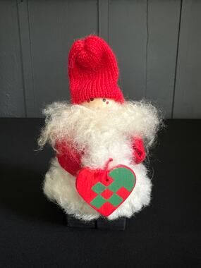 Swallings Tomte Sweden Scandinavian Wood Christmas Santa Gnome Holiday Figurine